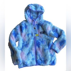 Girls size 7/8 Eddie Bauer fuzzy hoodie. NWT.